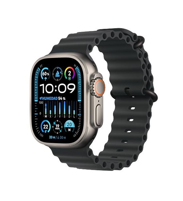 Smartwatch Apple Watch Ultra (A2684) 49mm Titanium 64GB GPS+Cell OLED Touchscreen Black [Grade A]