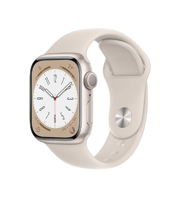 Smartwatch Apple Watch Series 8 GPS (A2770) Aluminium 41mm 32GB OLED Touchscreen Starlight [Grade B]