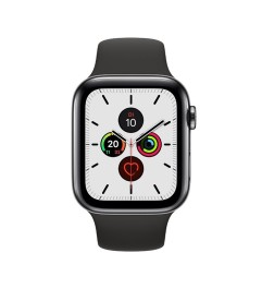 Smartwatch Apple Watch Series 5 (A2093) 44mm OLED Touchscreen WiFi GPS SpaceGray [Grade B]
