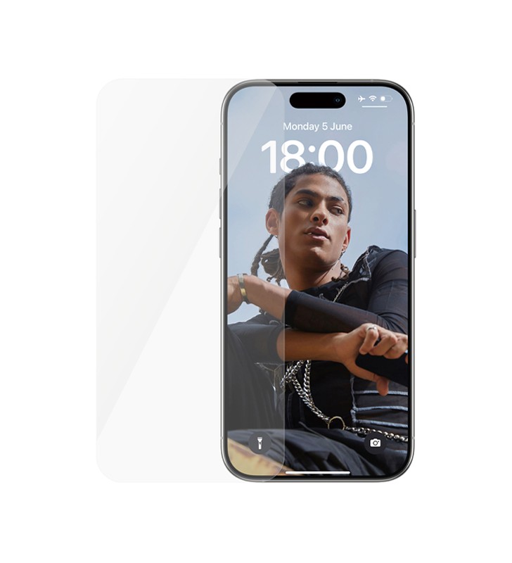 PanzerGlass BULKSAFE95555 Pellicola Vetro Temperato trasparente proteggischermo Apple iPhone 15 Pro