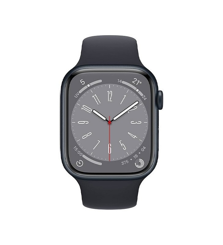 Smartwatch Apple Watch Series 8 GPS (A2771) Aluminium 45mm 32GB OLED Touchscreen Midnight [Grade C+]