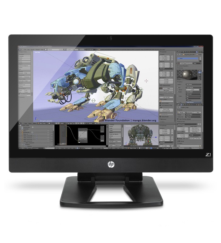 Workstation All in One HP Z1 G2 E3-1280 V3 16GB 256GB SSD DVD-RW 27 2K Quadro K3100M 4GB Win 10 Home[Grade B]"