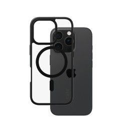Cover PanzerGlass trasparente Urban Combat con Bordo Nero MagSafe iPhone 16 Pro [5715685004247]