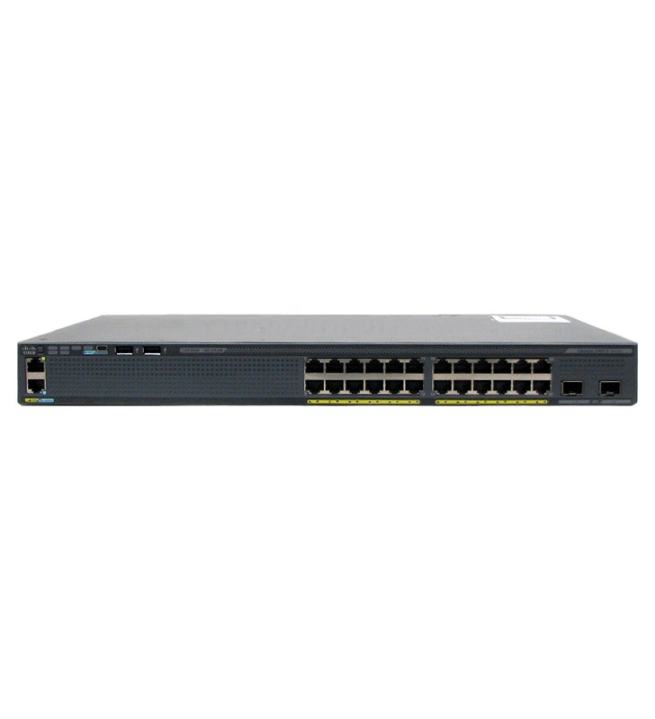 Cisco Catalyst WS-C2960X-24PD-L V02 switch di rete Gestito L2 Gigabit Ethernet (10/100/1000) 1U Nero
