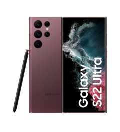 Smartphone Samsung Galaxy S22 Ultra 5G SM-S908B 256GB 6.8 Dynamic AMOLED 2X 108MP Burgundy [Grade C+]"
