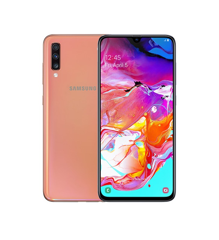 Smartphone Samsung Galaxy A70 SM-A705FN 128GB 6.7 SAMOLED 32MP Orange [Grade C+]"