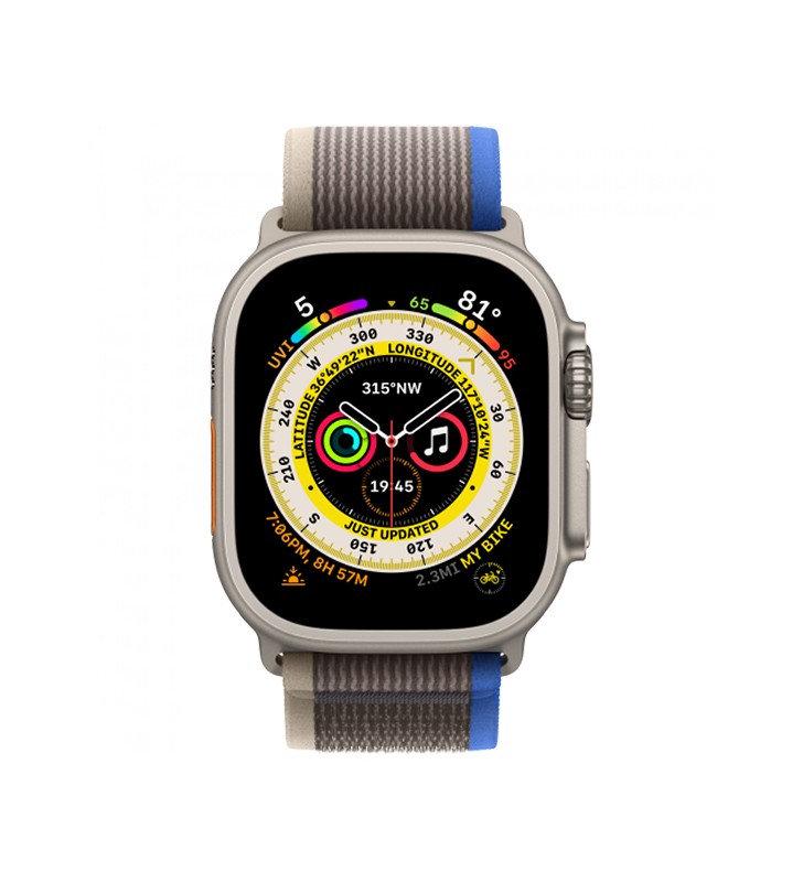 Smartwatch Apple Watch Ultra 2 (A2684) 49mm Titanium 64GB GPS+Cell OLED Touchscreen Blu [Grade A]