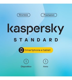 Kaspersky Standard Mobile 1 dispositivo – 1 anno – Card BS IT (Android/iOS)