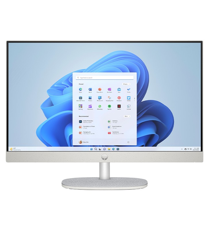 PC HP All in One 24-cr0035nl Core i5-1335U 1.3GHz 8GB 512GB SSD 23.8 Full-HD LED Windows 11 Home"