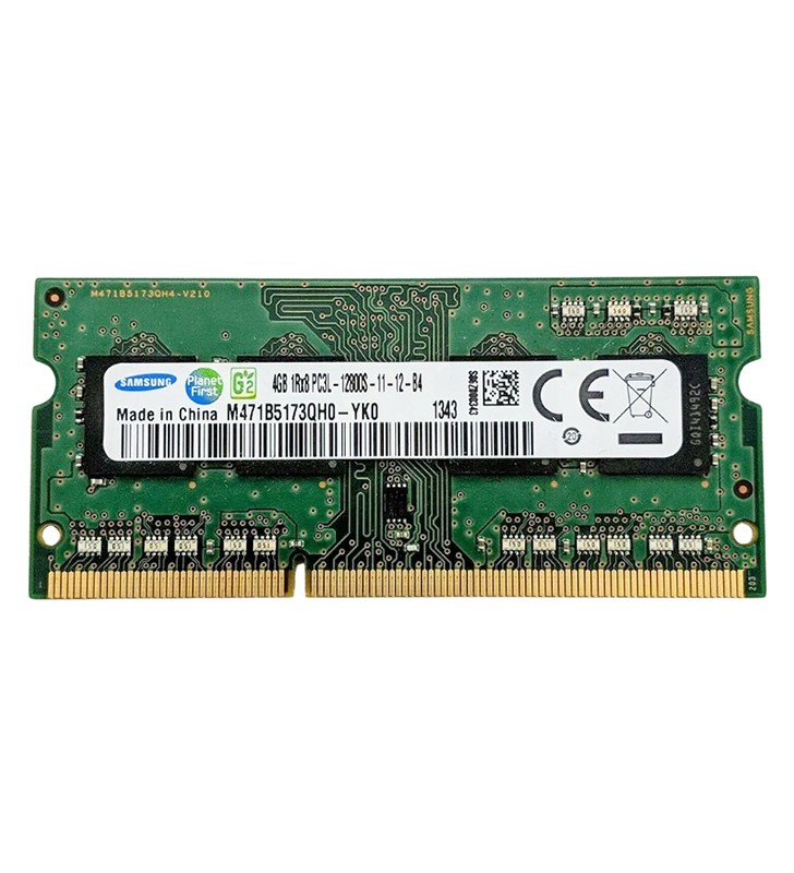 Memoria RAM per Notebook 4GB DDR3 SO-DIMM PC3L-12800S 1600MHz 204-Pin - Samsung M471B5173QH0-YK0