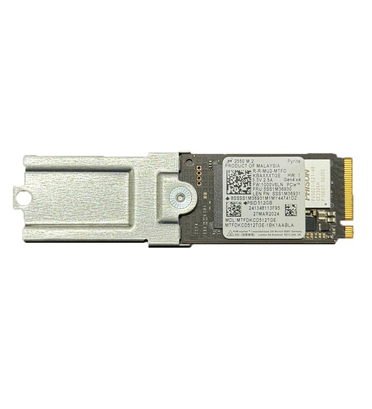 SSD Phison 512GB PCIe NVMe Gen4x4 M.2 2280 SSD Drive - Lenovo FRU:5SS1M36930