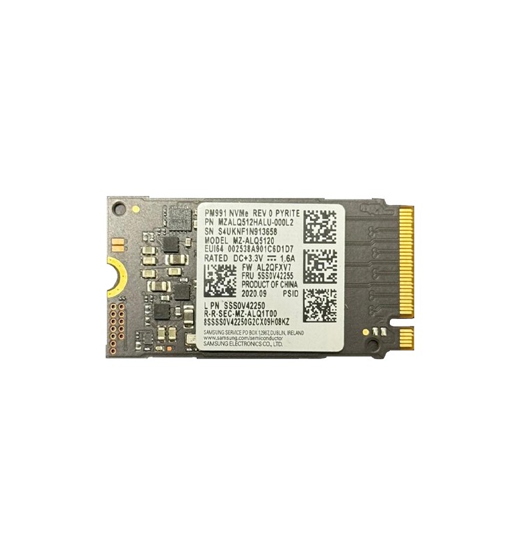 SSD Samsung 512GB M.2 2242 PCIe Gen3 x4 NVMe 42mm - Lenovo FRU:5SS0V42255