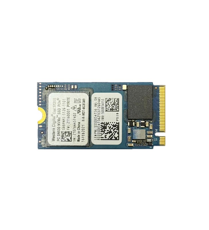 SSD WD Western Digital 512GB M.2 2242 PCIe Gen3 x4 NVMe 42mm - Lenovo FRU:5SS0X54153