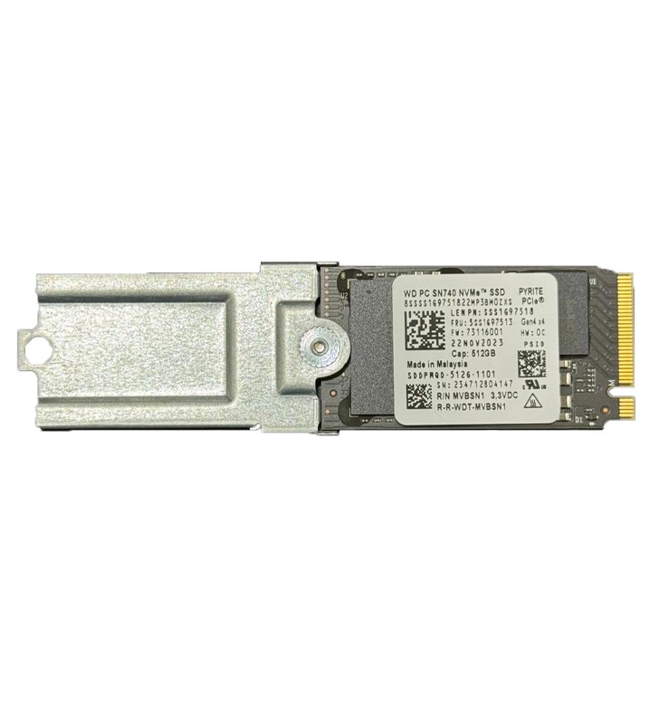 SSD WD Western Digital 512GB M.2 2280 PCIe Gen4 x4 NVMe - Lenovo FRU:5SS1697513