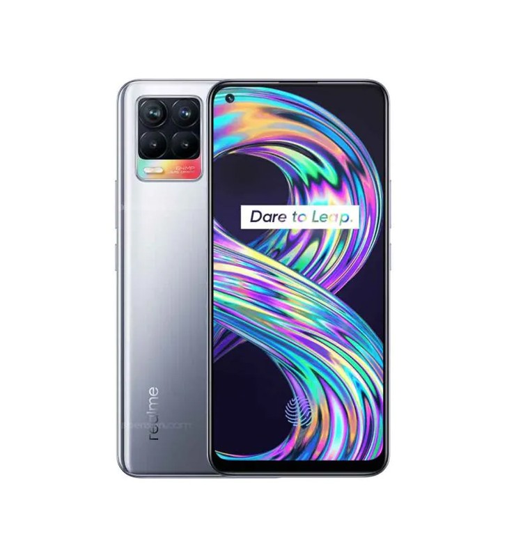 Smartphone Realme 8 4G 128GB 6.4 Super AMOLED 64MP Silver [Grade B]"
