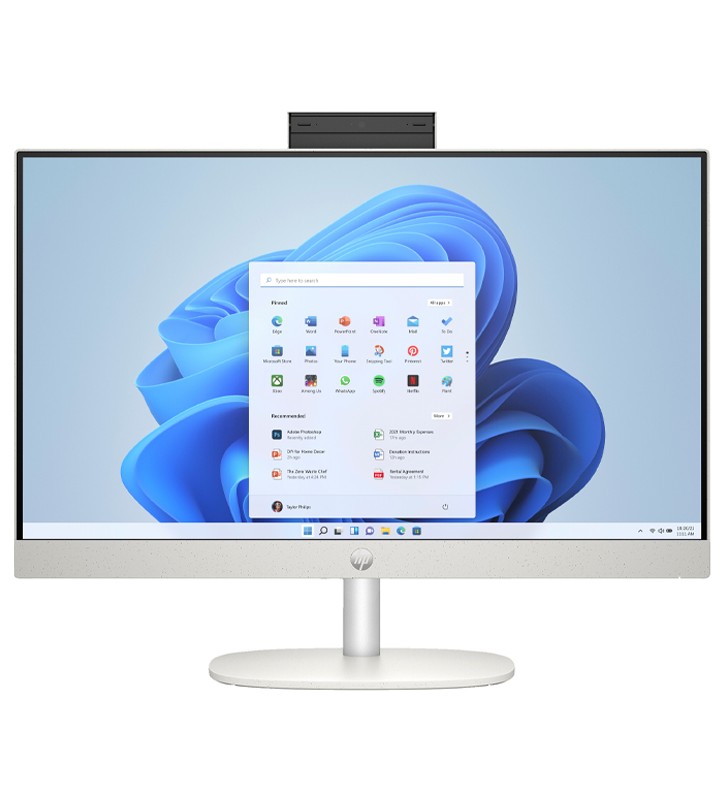 PC HP All in One 24-cr0050nl AMD Ryzen 5 7520U 2.8GHz 8GB 512GB SSD 23.8 Full-HD LED Windows 11 Home"