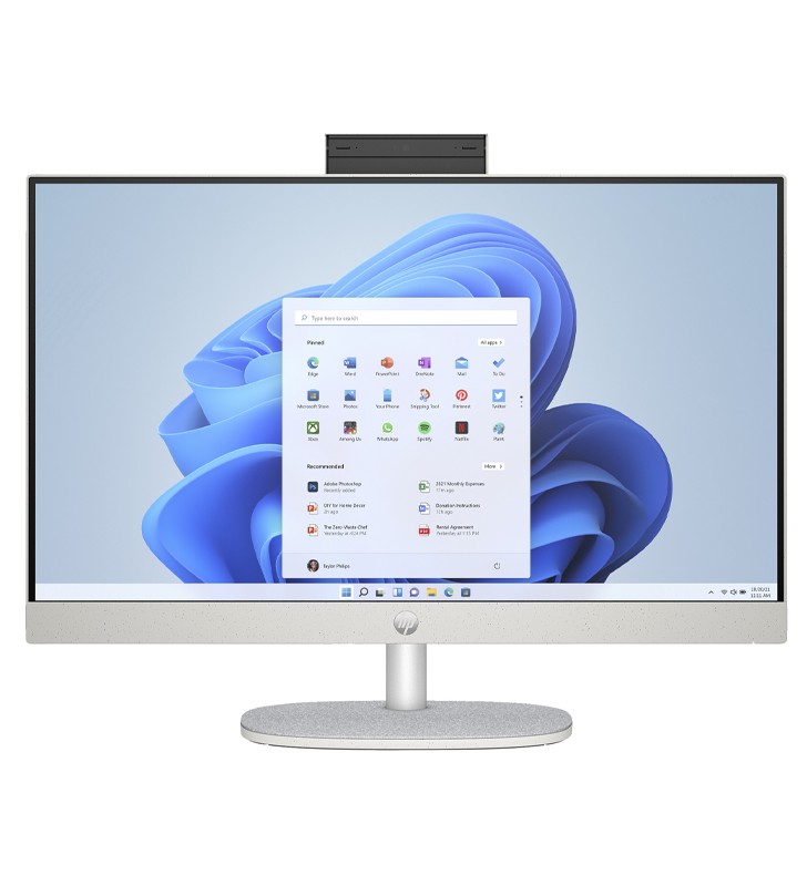 PC HP All in One 24-cr0032nl AMD Ryzen 5 7520U 2GHz 8GB 512GB SSD 23.8 Full-HD LED Windows 11 Home"