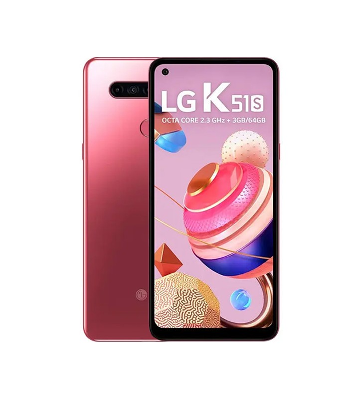 Smartphone LG K51S 64GB 6.5 IPS LCD 32MP Red [Grade C+]"