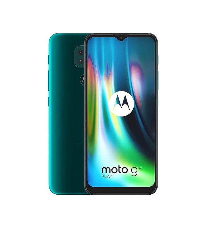 Smartphone Motorola Moto G9 Play 64GB 6.5 IPS LCD 48MP Green [Grade C+]"
