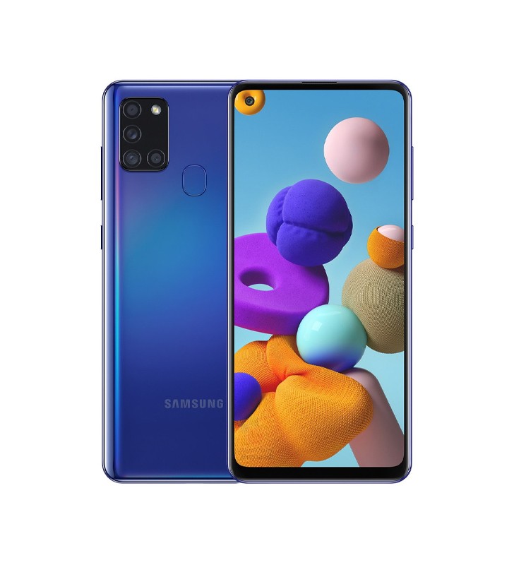 Smartphone Samsung Galaxy A21s SM-A217F 128GB 6.5 PLS 48MP Blue [Grade C+]"