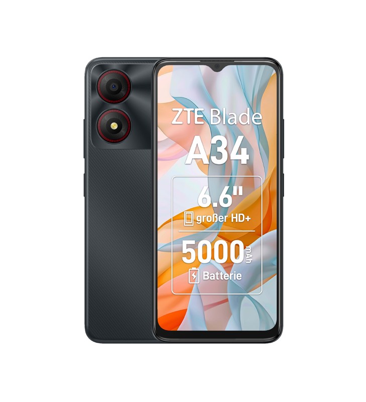 Smartphone ZTE Blade A34 64GB 6.6 IPS LCD 8MP Gray [Grade B]"