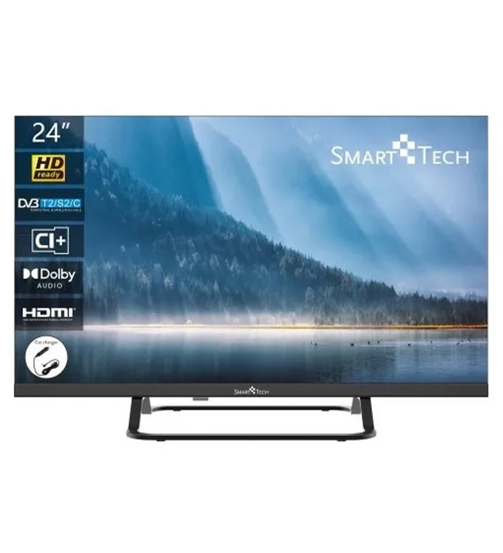 TV Smart-Tech 24HN01VC 24 Pollici 1366x768 HD LED DVB-T2 Black