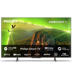 TV Philips Ambilight 55PUS8118 55 Pollici 3840x2160 4K Ultra HD Dolby Vision e Atmos Smart TV DVB-T2 Cromo