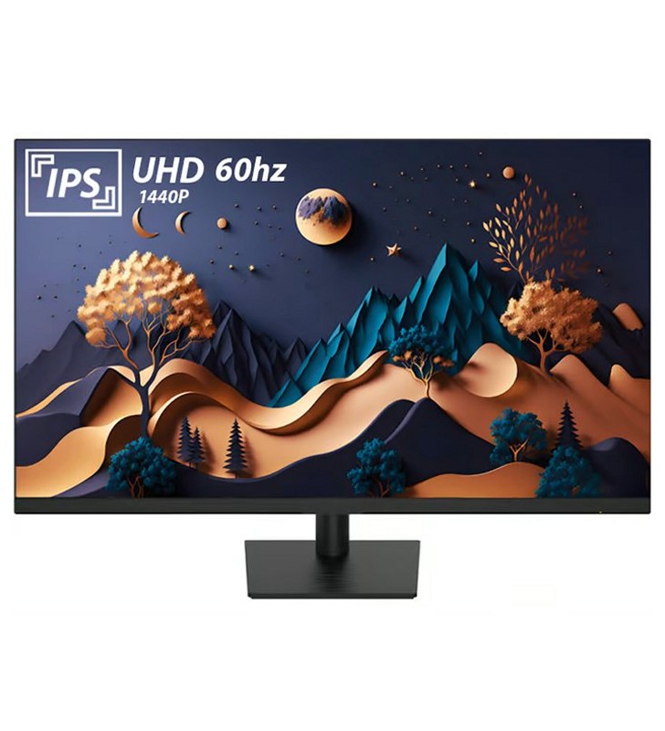 Monitor Voxicon D27QP 27 Pollici 2560x1440 2K QHD LCD DVI HDMI DisplayPort Black