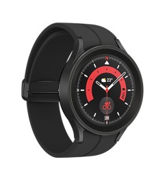 Smartwatch Samsung Galaxy Watch5 Pro LTE SM-R925F 1.4 OLED 45mm Touchscreen WiFi GPS Black Titanium [Grade B]"