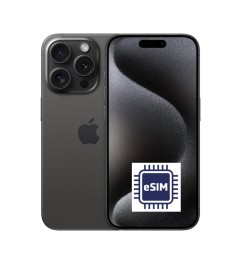 Apple iPhone 15 Pro 128GB Black Titanium MTUV3QL/A 6.1 eSIM Titanio Nero [Grade B]"