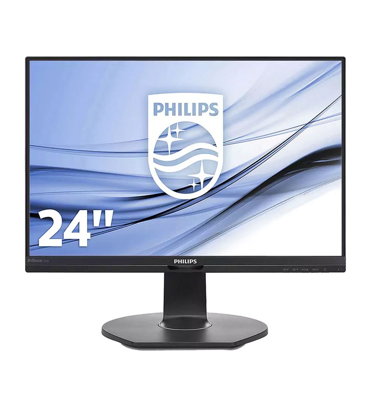 Monitor Philips Brilliance 241B7Q 24 Pollici 1920x1080 Full-HD VGA DisplayPorts HDMI Black