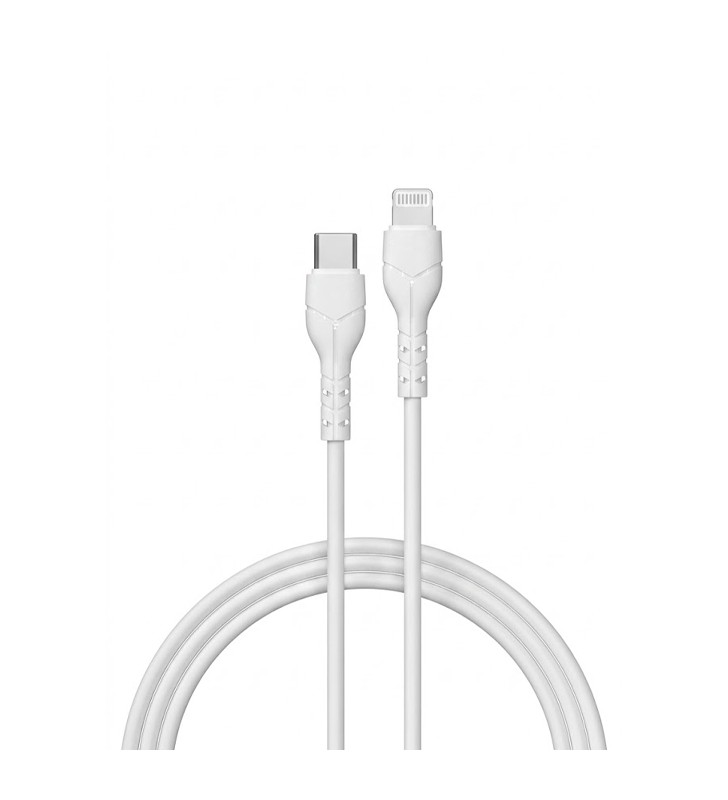 Cavo USB-C Lightning DEVIA 5V 27W 1Mt Carica e dati Bianco