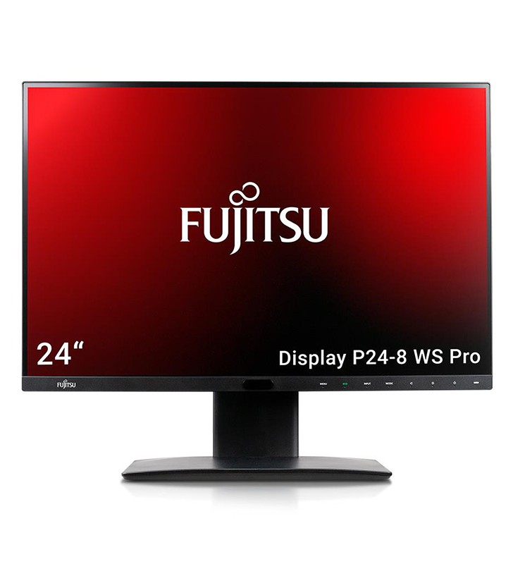 Monitor Fujitsu P24-8 WS Pro 24 Pollici 1920x1200 LED Full-HD DVI-D HDMI DP Black