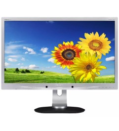 Monitor Philips 241P4Q 24 Pollici 1920x1080 Full-HD USB VGA DVI DisplayPorts Silver