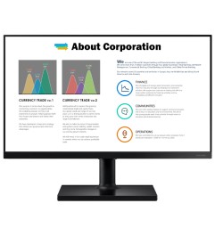 Monitor Samsung F24T450FQU 24 Pollici Full-HD LED 1920x1080 USB HDMI DP Black