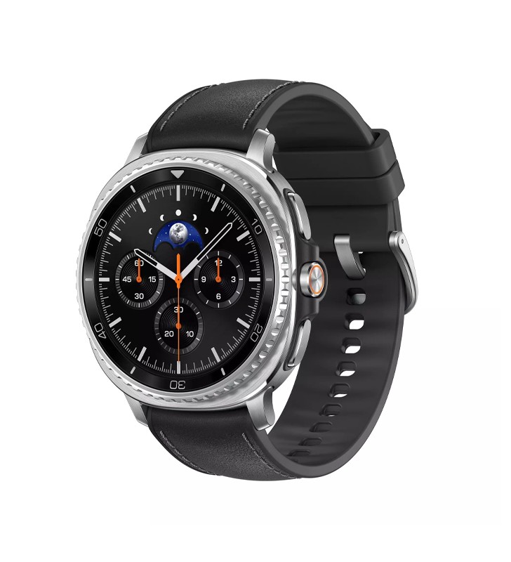 Smartwatch Samsung Galaxy Watch8 Classic SM-L500 46mm GPS BT Stainless Steel Silver - Black Strap [Grade A]