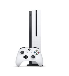 Console Microsoft Xbox One S 500GB HDD 4K Ultra HD Blu-Ray/DVD Controller Incluso White